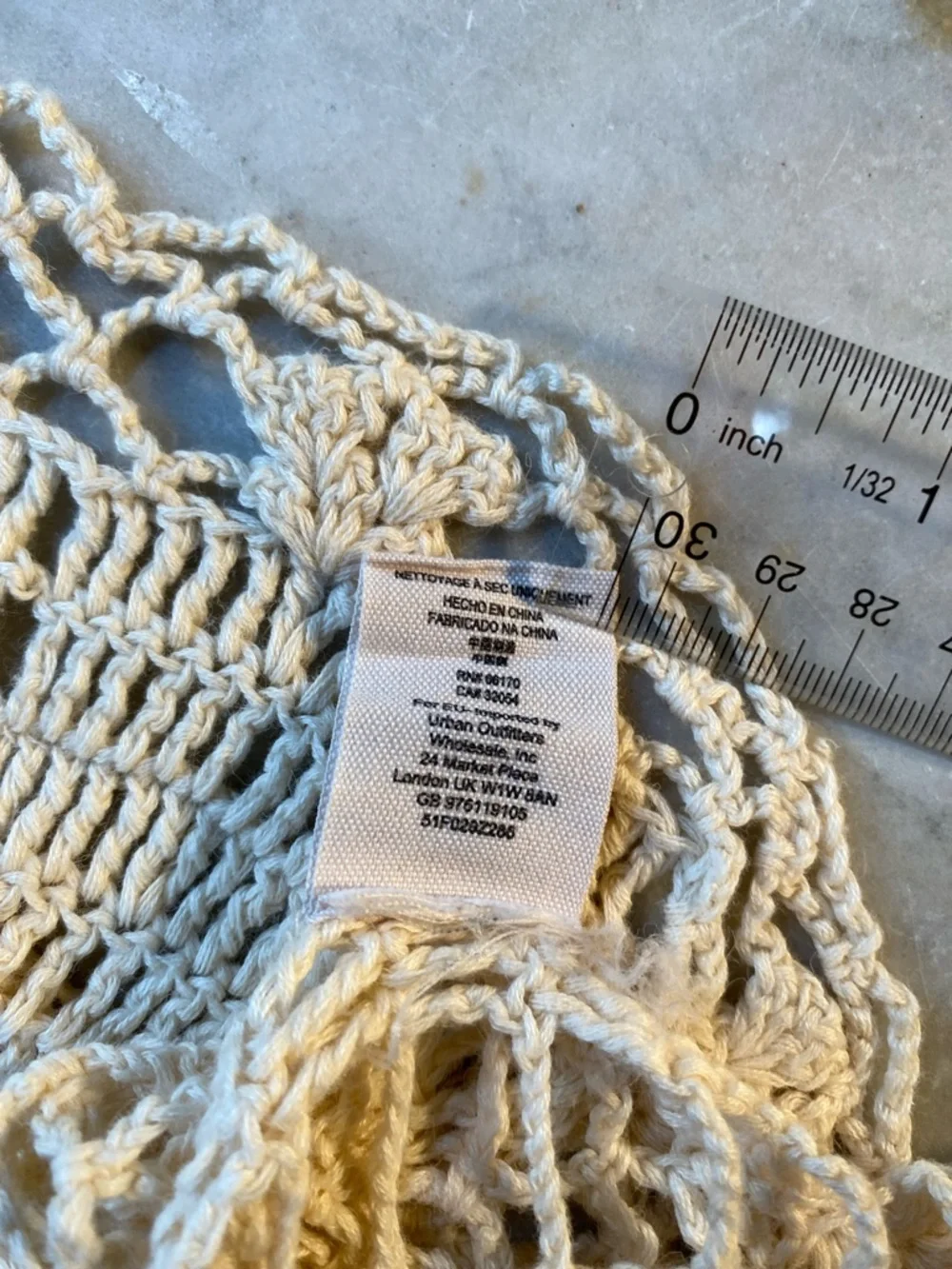 Free People Cream Crochet Beach Cover - Picture 7 of 7